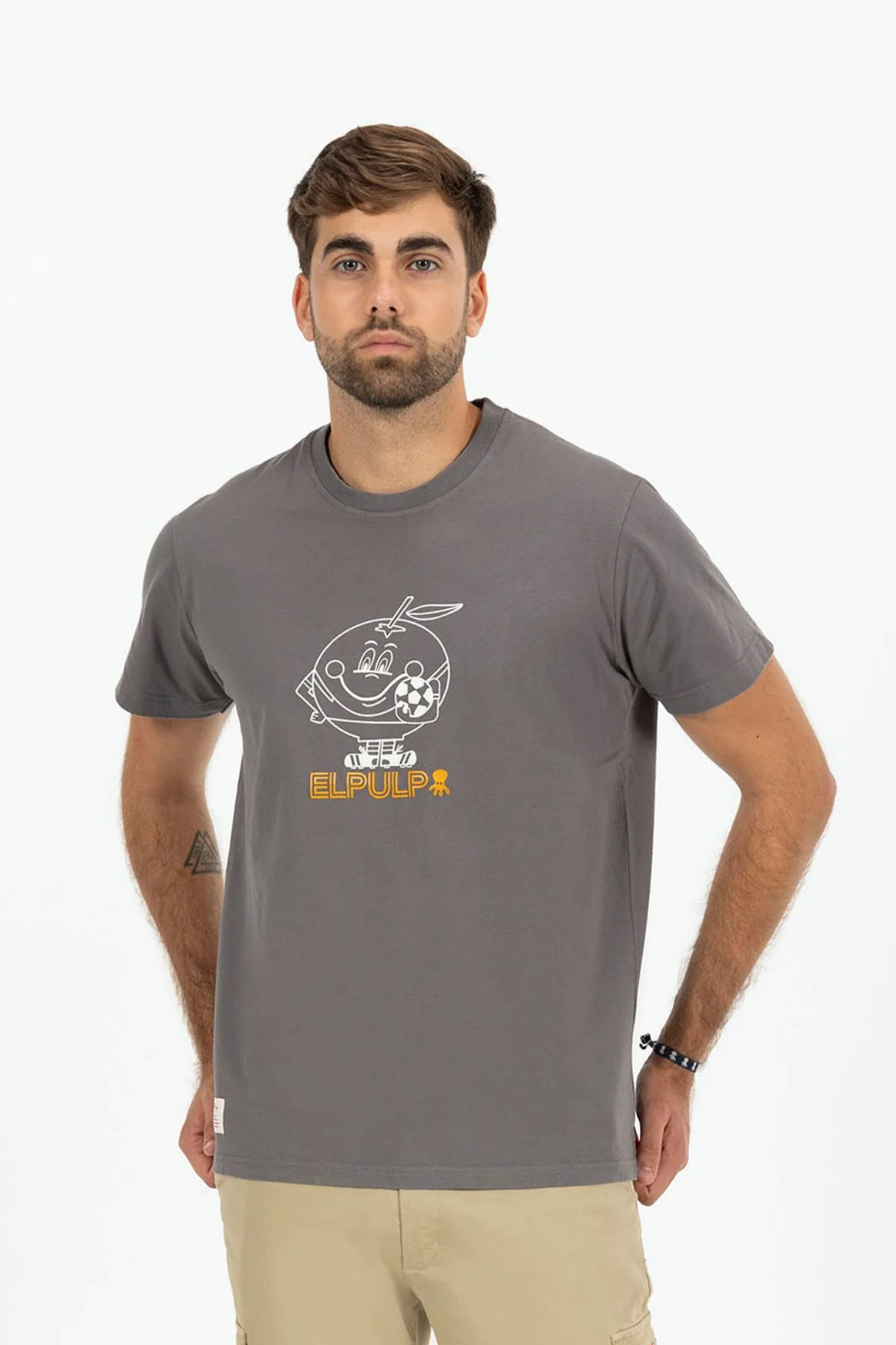 CAMISETA ESTAMPADO SILUETA NARANJITO CARBÓN - Imagen 8