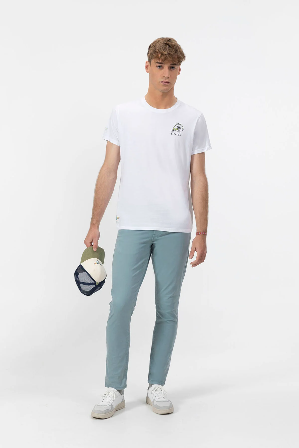 CAMISETA ESTAMPADO DAILY ROUTINE BLANCO PURO - Imagen 4