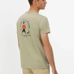 CAMISETA ESTAMPADO DAILY ROUTINE VERDE SALVIA
