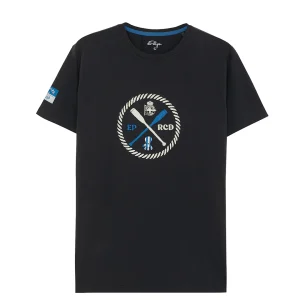 CAMISETA ESTAMPADO REMOS ELPULPO Y RCD AZUL MARINO DELAVÉ