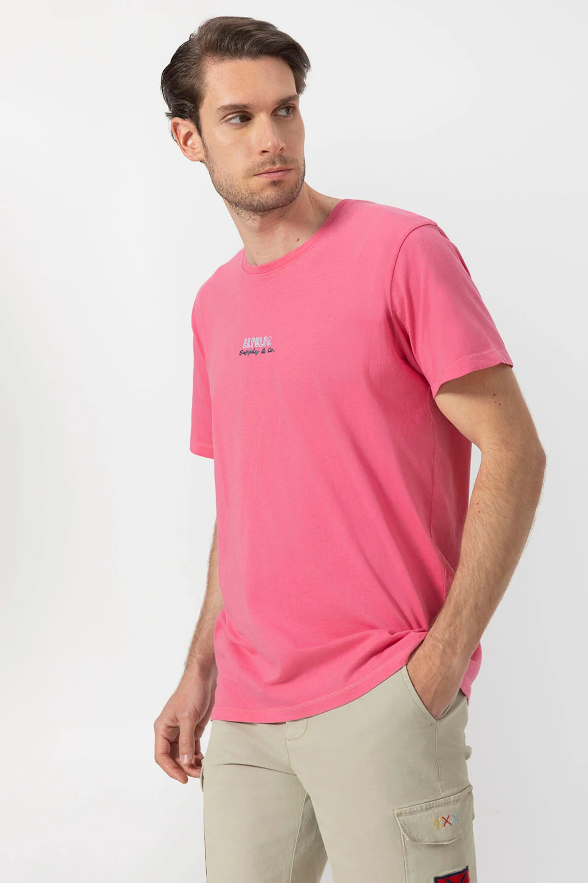 CAMISETA ESTAMPADO SALTY WAVES ROSA CHICLE - Imagen 3