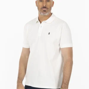 POLO BASIC LOGO BLANCO