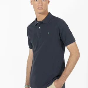 POLO BASIC LOGO AZUL MARINO