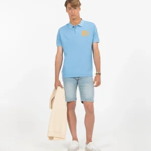 POLO PULPO & CO AZUL CELESTE