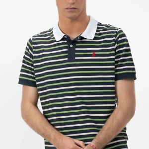 POLO RAYAS BORDADO ELPULPO AZUL MARINO