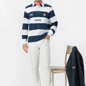 POLO RUGBY EL MAR TODO LO-CURA AZUL MARINO