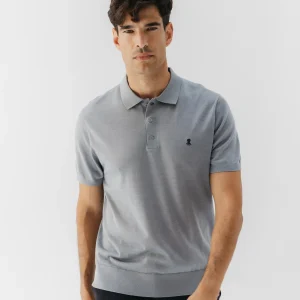 POLO MERINO CUELLO CAMISERO GRIS VIGORÉ