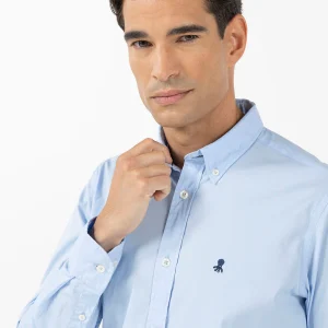 CAMISA BASIC LOGO AZUL CAPRI