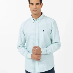 CAMISA STRIPED PINTPOINT VERDE