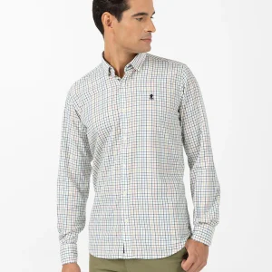 CAMISA SUBTLE CHECK BLANCO