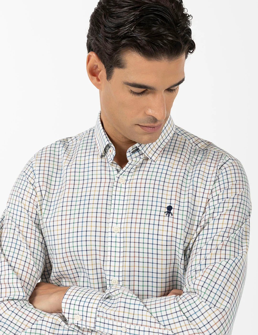 CAMISA SUBTLE CHECK BLANCO - Imagen 3