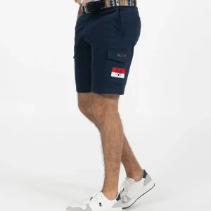 BERMUDA PATCH CARGO AZUL MARINO