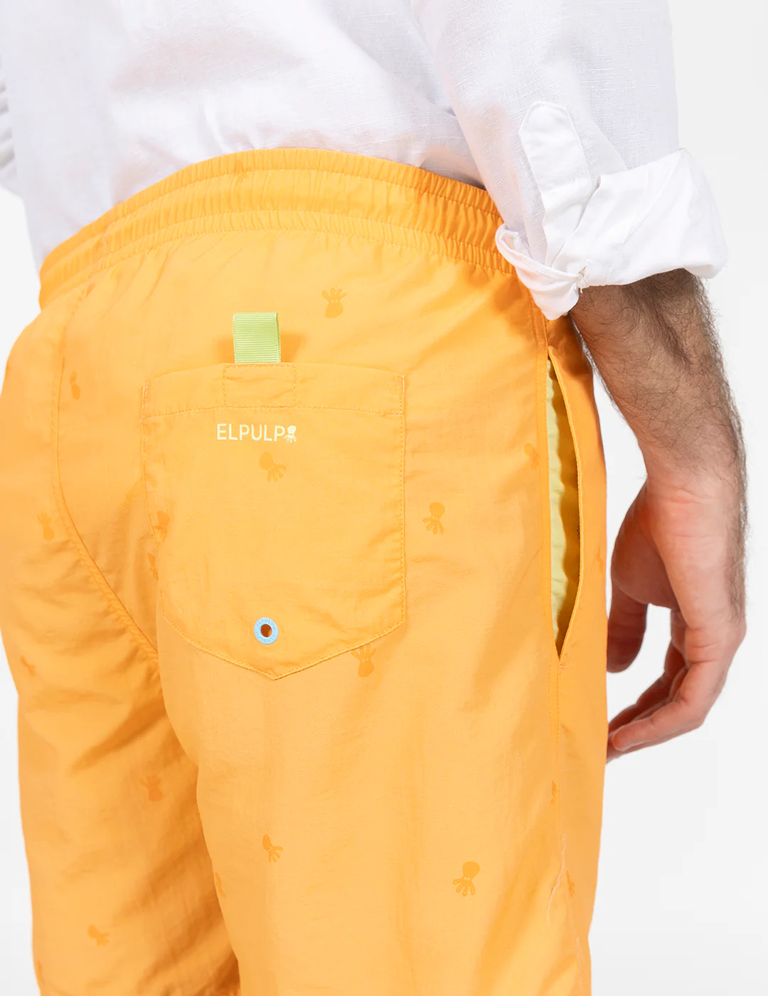 BAÑADOR LAVADO ESTAMPADO NEW ALL OVER NARANJA DELAVÉ - Imagen 4