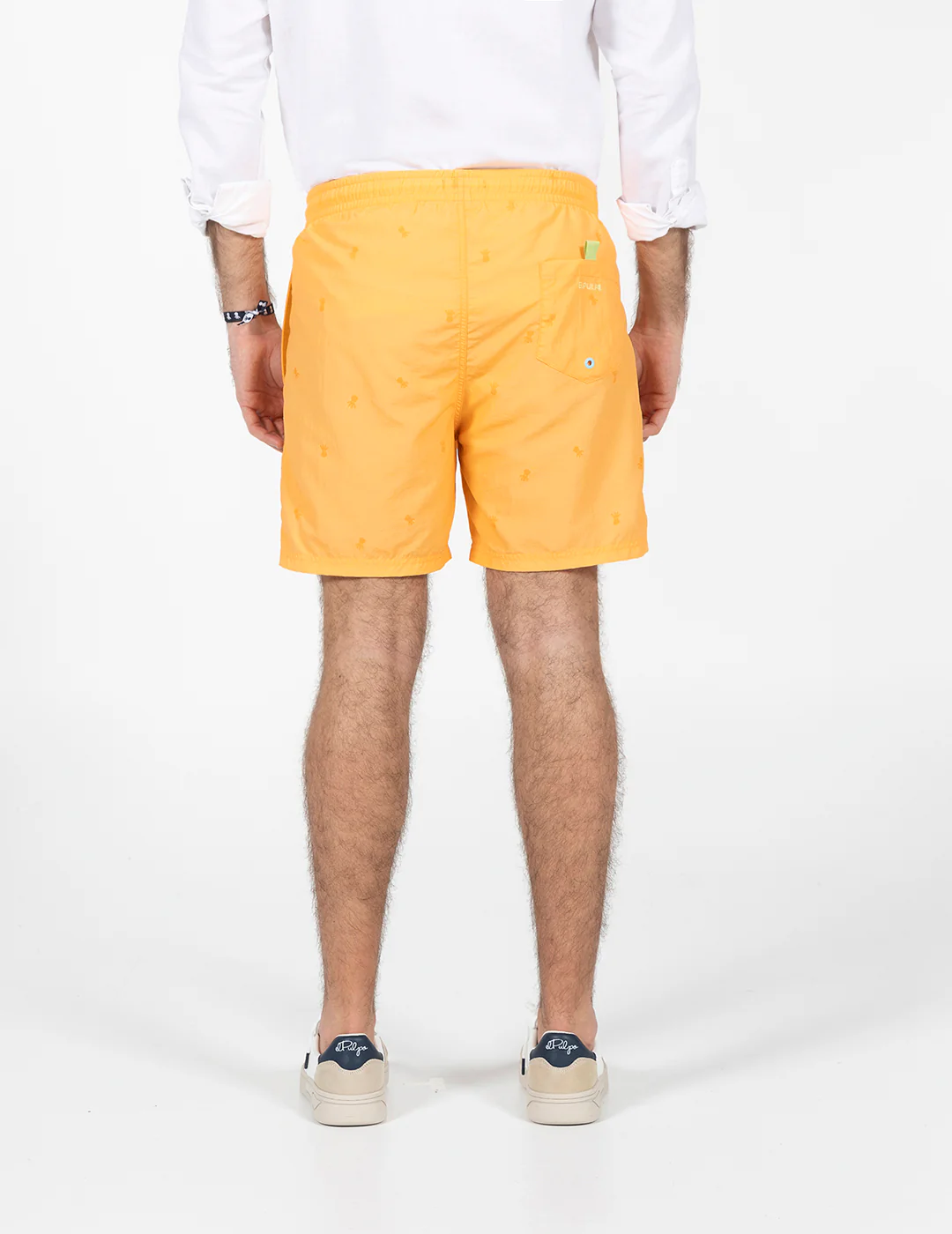 BAÑADOR LAVADO ESTAMPADO NEW ALL OVER NARANJA DELAVÉ - Imagen 7