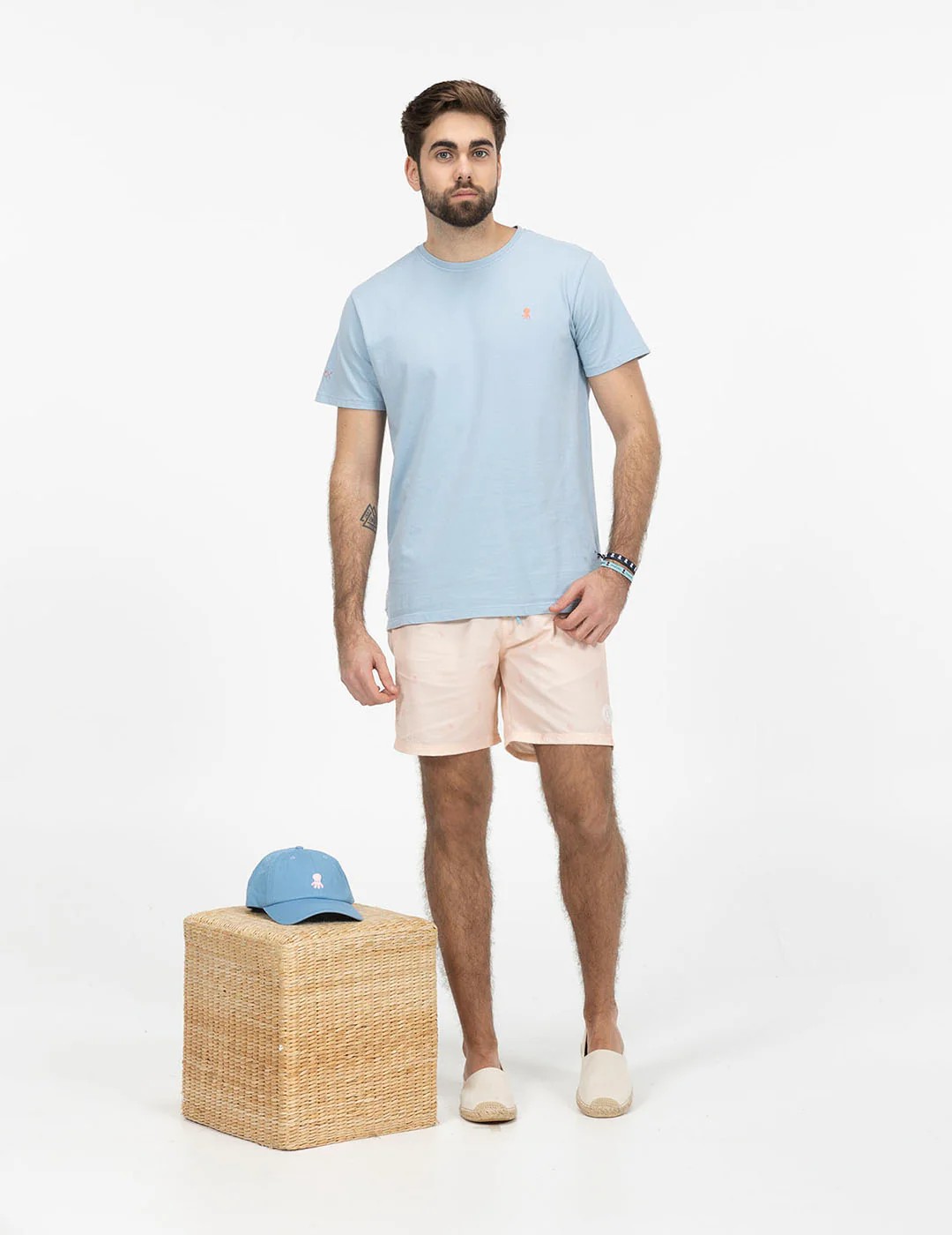 BAÑADOR LAVADO ESTAMPADO NEW ALL OVER ROSA BEBÉ - Imagen 2