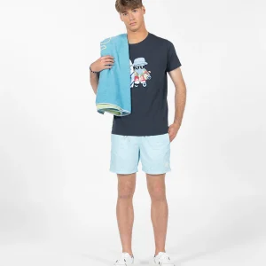 BAÑADOR LAVADO ESTAMPADO NEW ALL OVER AZUL CELESTE