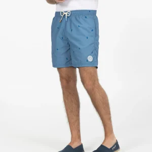 BAÑADOR LAVADO ESTAMPADO NEW ALL OVER AZUL MARINO DELAVÉ