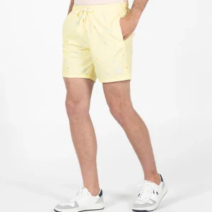 BAÑADOR ESTAMPADO NEW ALL OVER MULTICOLOR AMARILLO DELAVÉ