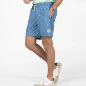 BAÑADOR ESTAMPADO ESENCIALES AZUL MARINO DELAVÉ