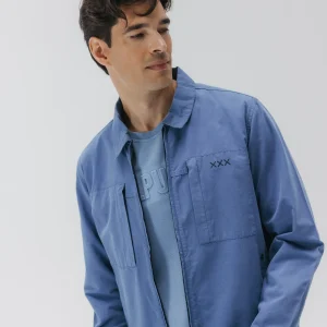 CAZADORA LAVADA DOBLE BOLSILLO HIGHLANDS ÍNDIGO