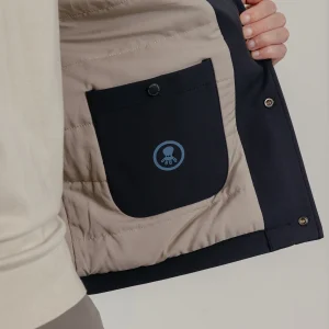 Cazadora guateada perfect azul marino