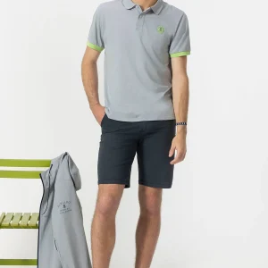 POLO LAVADO PARCHE CONTRASTE GRAFITO