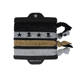 PACK PULSERAS ELÁSTICAS LUREX MULTICOLOR