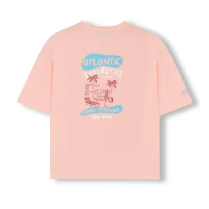 CAMISETA NIÑO ESTAMPADO FAMILIAR TRAVEL ROSA