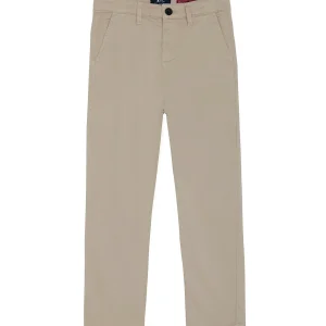 PANTALON NIÑO CHINO SATIN BEIGE