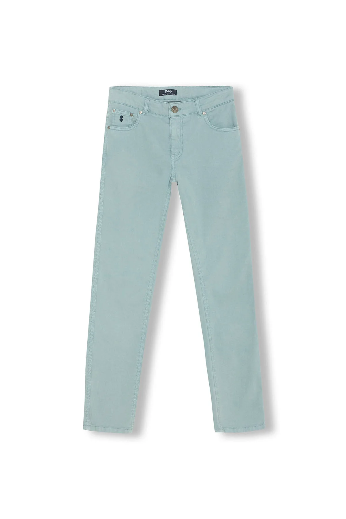 PANTALON NIÑO 5 BOLSILLOS COLOR VERDE SALVIA - Imagen 2