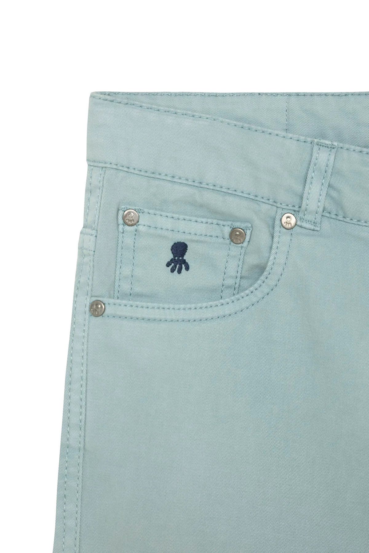 PANTALON NIÑO 5 BOLSILLOS COLOR VERDE SALVIA - Imagen 4