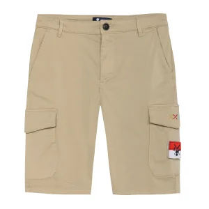 BERMUDA NIÑO PATCH CARGO BEIGE