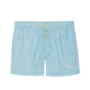 BAÑADOR NIÑO LAVADO ESTAMPADO NEW ALL OVER AZUL CELESTE