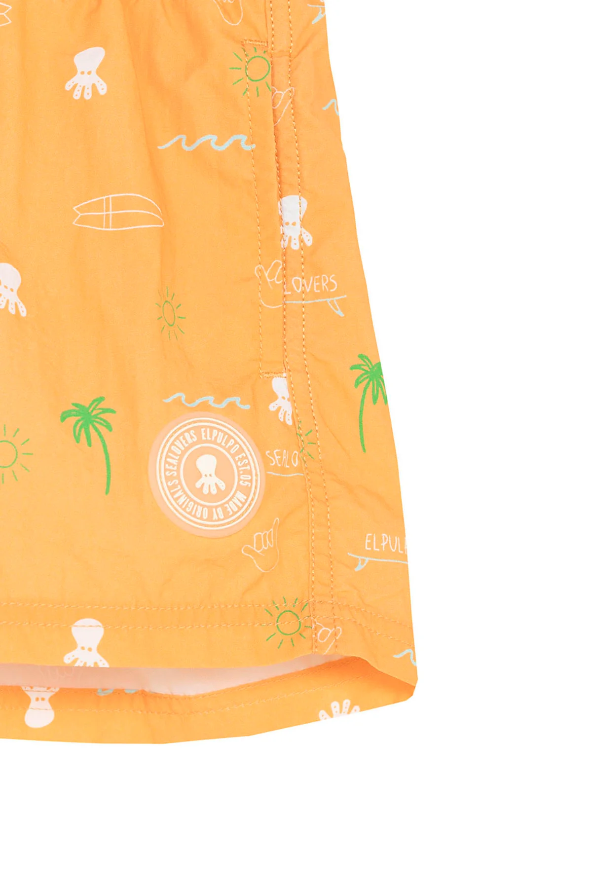 BAÑADOR NIÑO ESTAMPADO OCEAN ESSENTIALS MELOCOTÓN - Imagen 7