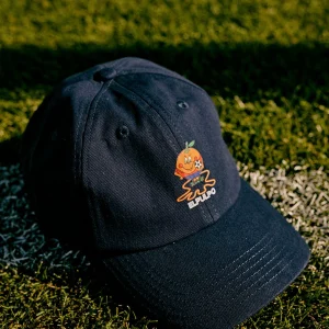 GORRA NIÑO LAVADA ESTAMPADO ELPULPO Y NARANJITO AZUL MARINO DELAVÉ