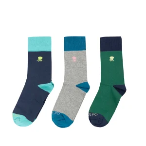 CALCETINES NIÑO CONTRASTE ELPULPO MULTICOLOR