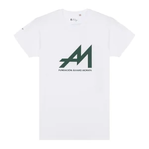 CAMISETA ESTAMPADO FUNDACIÓN ÁLVARO MORATA BLANCO PURO