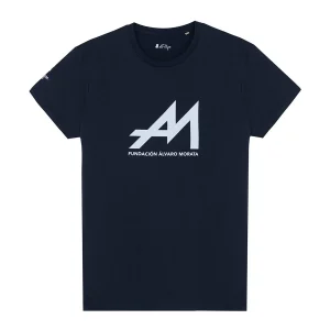 CAMISETA ESTAMPADO FUNDACIÓN ÁLVARO MORATA AZUL MARINO