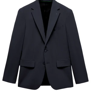 AMERICANA TRAJE CON LANA AZUL MARINO