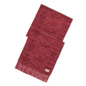 BUFANDA NIÑO PUNTO JASPEADO GRANATE