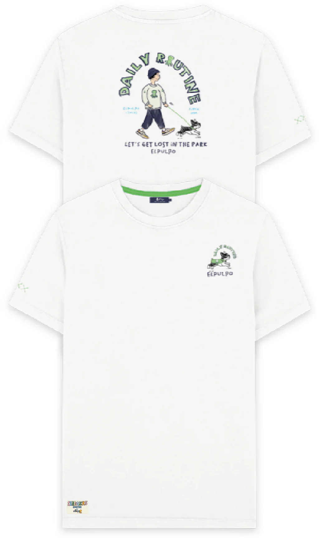 CAMISETA ESTAMPADO DAILY ROUTINE BLANCO PURO - Imagen 8