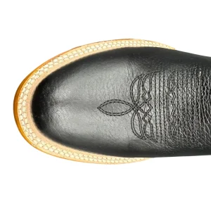 Bota Vaquera Negra Hule Oval