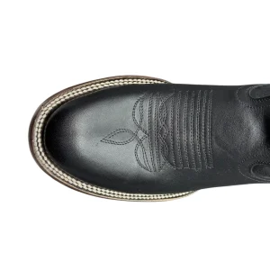 Bota Vaquera Flother Negro Oval