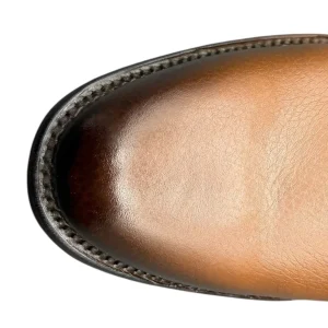 Botin Charro Cafe Sombreado Oval