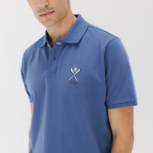 POLO LAVADO PALAS DIBUJADAS ÍNDIGO