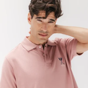 POLO LAVADO PALAS DIBUJADAS ROSA PIEDRA