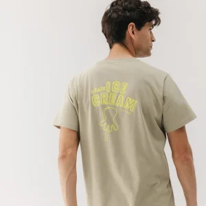 CAMISETA ELPULPO ICE CREAM VERDE KHAKI