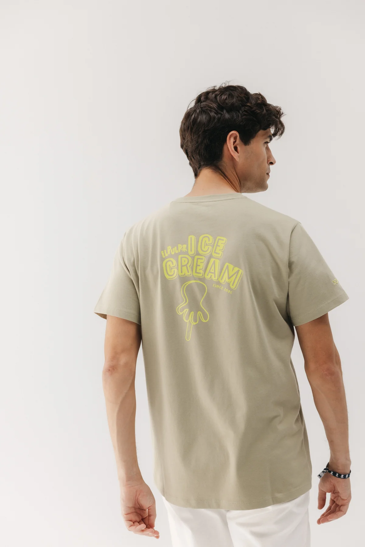 CAMISETA ELPULPO ICE CREAM VERDE KHAKI - Imagen 2