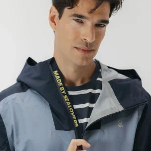 Parka técnica ultraligera ocean breeze azul marino