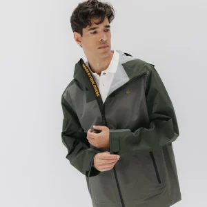 Parka técnica ultraligera ocean breeze verde khaki